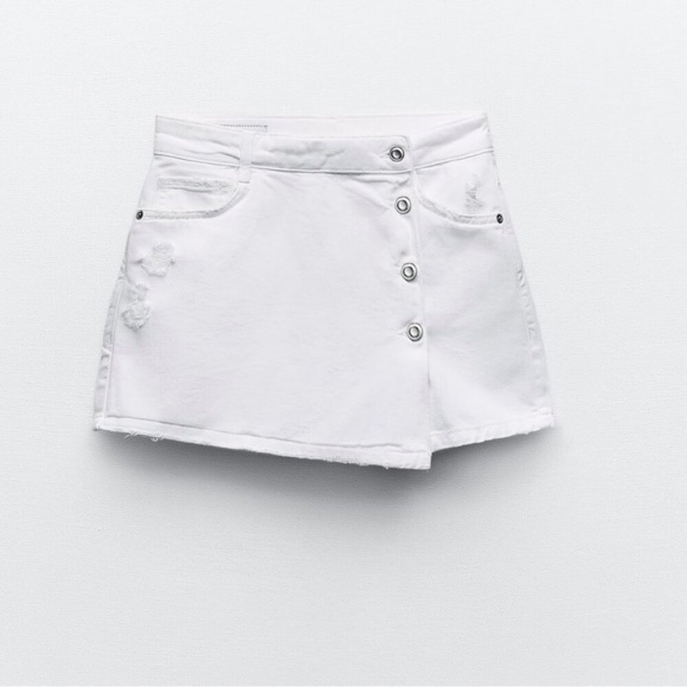 ZARA Z1975 WRAP DENIM SKORT